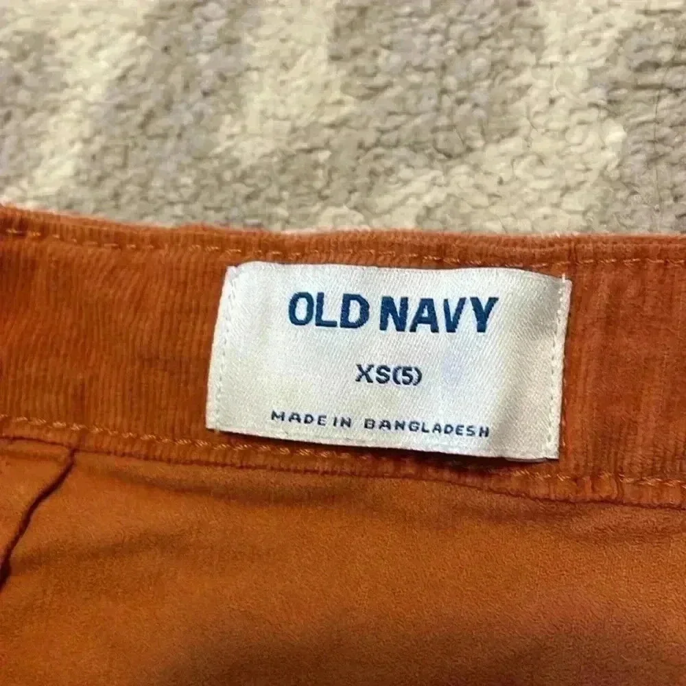 Old Navy Burnt Orange Corduroy Button Up Skirt XS/5